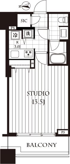 コンシェリア西新宿TOWER’S WEST 間取り